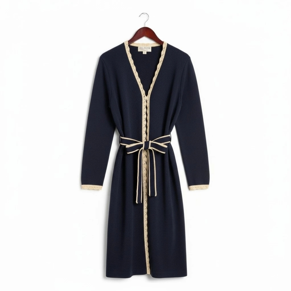 St. John Collection Vintage Evening Jacket - Navy Blue - Picture 5 of 6